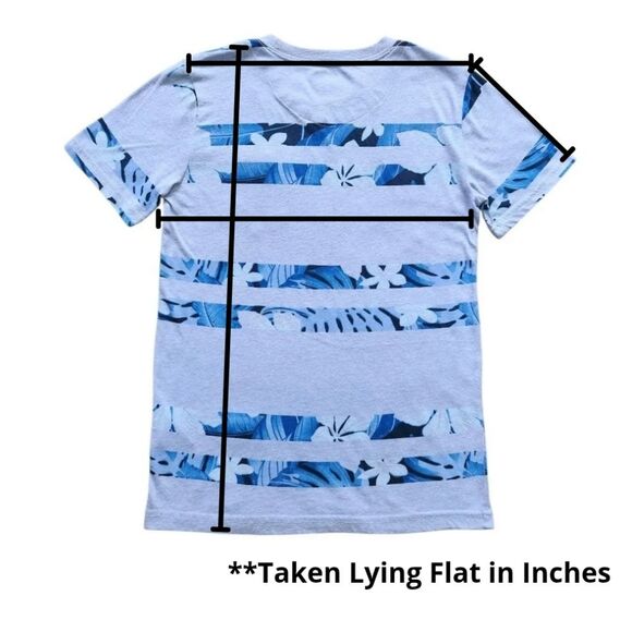 Hurley Youth Boys T Shirt Light Blue Tropical Palm Chest Pocket Large (12 -13 Y) - Picture 7 of 8